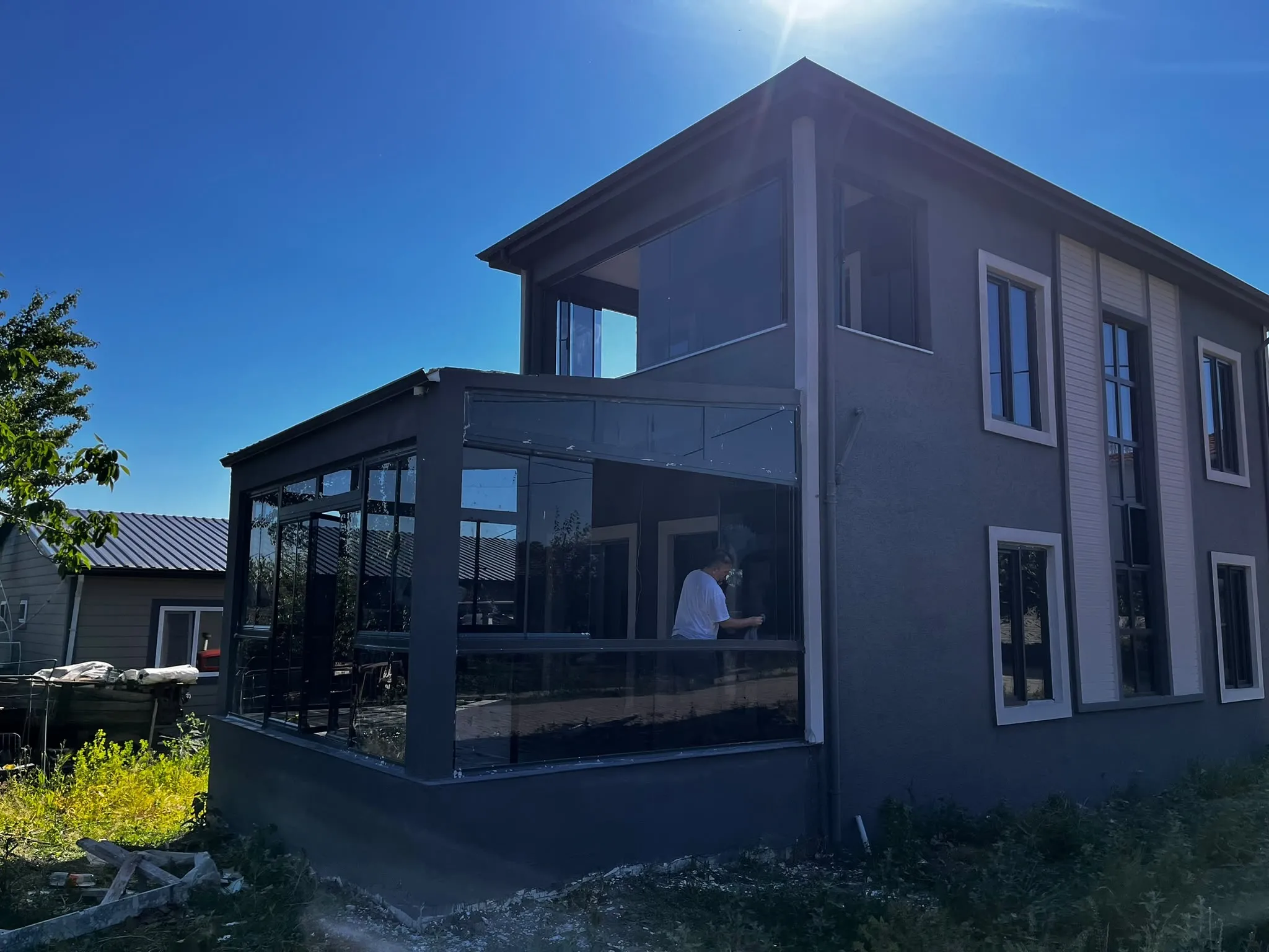 Tekirdağ Muratlı İlçesi'nde Hayata Geçirdiğimiz İki Katlı Prefabrik Ev Projemiz