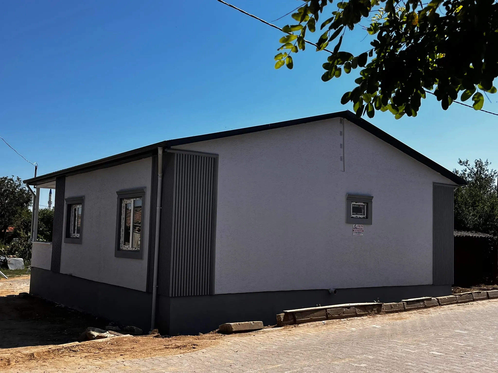 Tekirdağ Malkara Kozyörük Köyü'nde Tasarladığımız Prefabrik Ev Projemiz